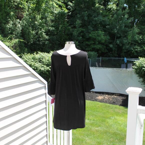 Kate Spade Women's Black & Pink Nightgown Romantic Bell Sleeve Flowy Size S NEW - Picture 9 of 15